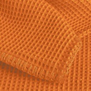 Pique Decke 150x210 orange eine leichte angenehme Decke