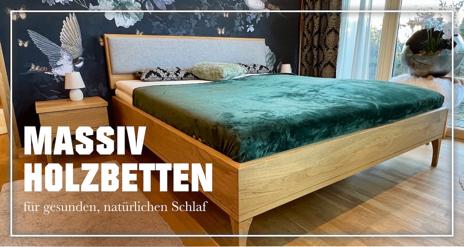 Massivholzbetten aus Naturmaterialien