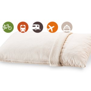 dormiente Travelpillo med 30x50 das ideale Reisekissen, mit individuallisierbarer Füllung 100% Naturlatexstäbchen